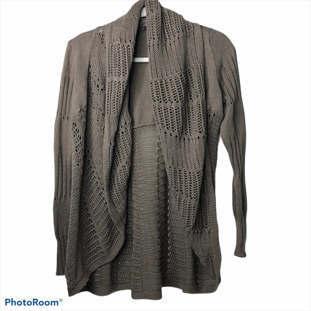 Heather B Brown Crochette Cardigan